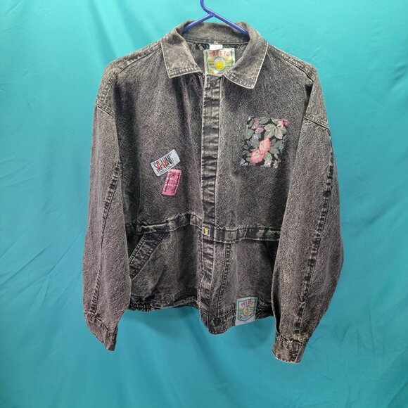 Presto Jackets & Blazers - Vintage Presto Denim Jacket With Floral Quilt Patchwork Medium